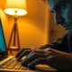Private investigator analyzing digital evidence and social media intelligence for litigation support